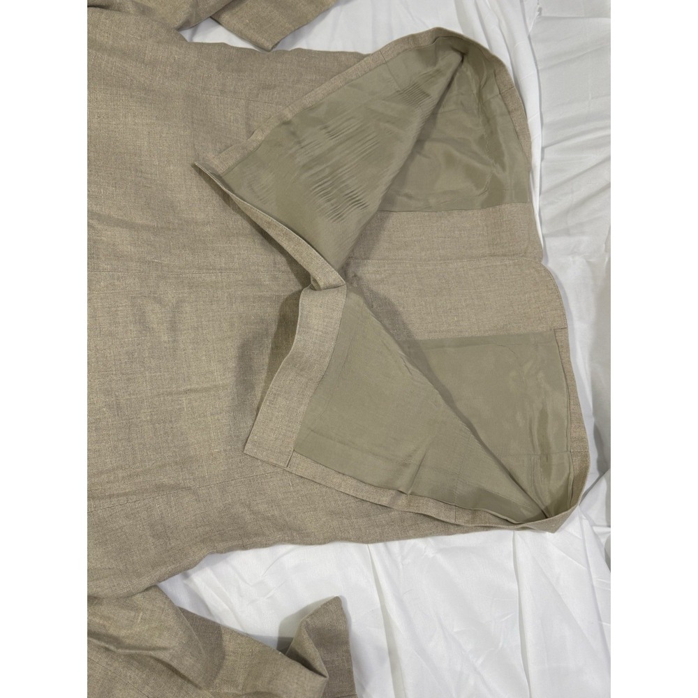 L.L. Bean Vtg ‎ blazer/coat Brushed Cotton Tan/Beige work/business 3/4 Sleeves - Picture 4 of 15